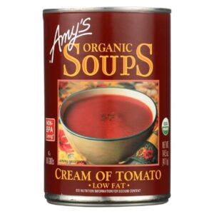 AMY'S: Organic Soup Low Fat Cream of Tomato, 14.5 OZ