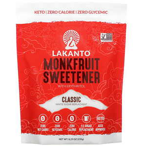 Lakanto, Monkfruit Sweetener with Erythritol, Classic, 8.29 oz (235g)