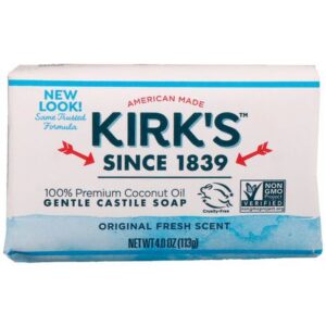 Kirk's Natural Original Coco Castile Soap Fragrance Free - 4 oz