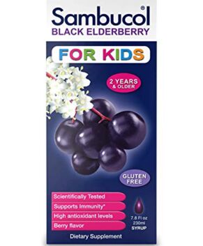Sambucol, Black Elderberry Syrup, For Kids, Berry Flavor, 4 fl oz (120 ml)