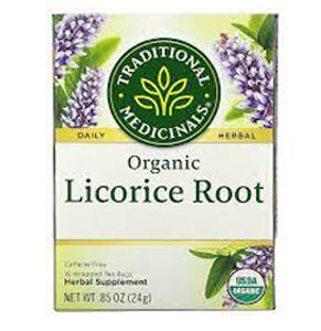 Traditional Medicinals, Organic Licorice Root, Caffeine Free, 16 Wrapped Tea Bags, .85 oz (24 g)