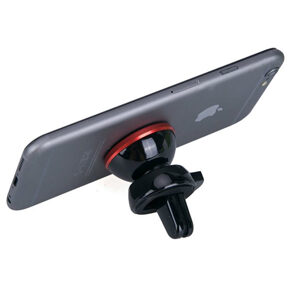Car Holder Mobile Phone Car Mount Magnetic Air Vent Mount GPS Stand 360 Adjustable For iphone 5 6 7 Plus- Red