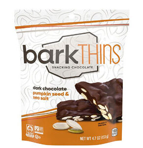 Bark Thins Snacking Chocolate Dark Chocolate Pumpkin Seed and Sea Salt -- 4.7 oz