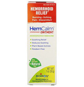 Boiron, HemCalm Ointment, Hemorrhoid Relief, 1 oz (30 g)