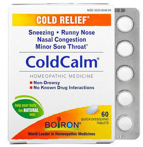 Boiron, ColdCalm, Cold Relief, 60 Quick-Dissolving Tablets