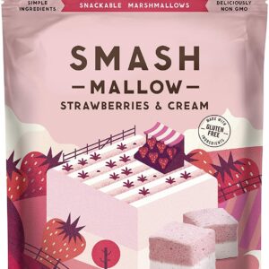 Smashmallow Snackable Marshmallows Strawberries & Cream 4.5 Oz