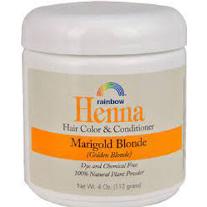 Rainbow Research Henna Hair Color and Conditioner Marigold Blonde Golden Blonde -- 4 oz