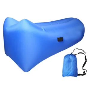 Inflatable Waterproof Air Lounger Laybag for Indoor/Outdoor, Camping, Beach, Park, Pool, and Backyard by Guide Centric (Assorted colors)