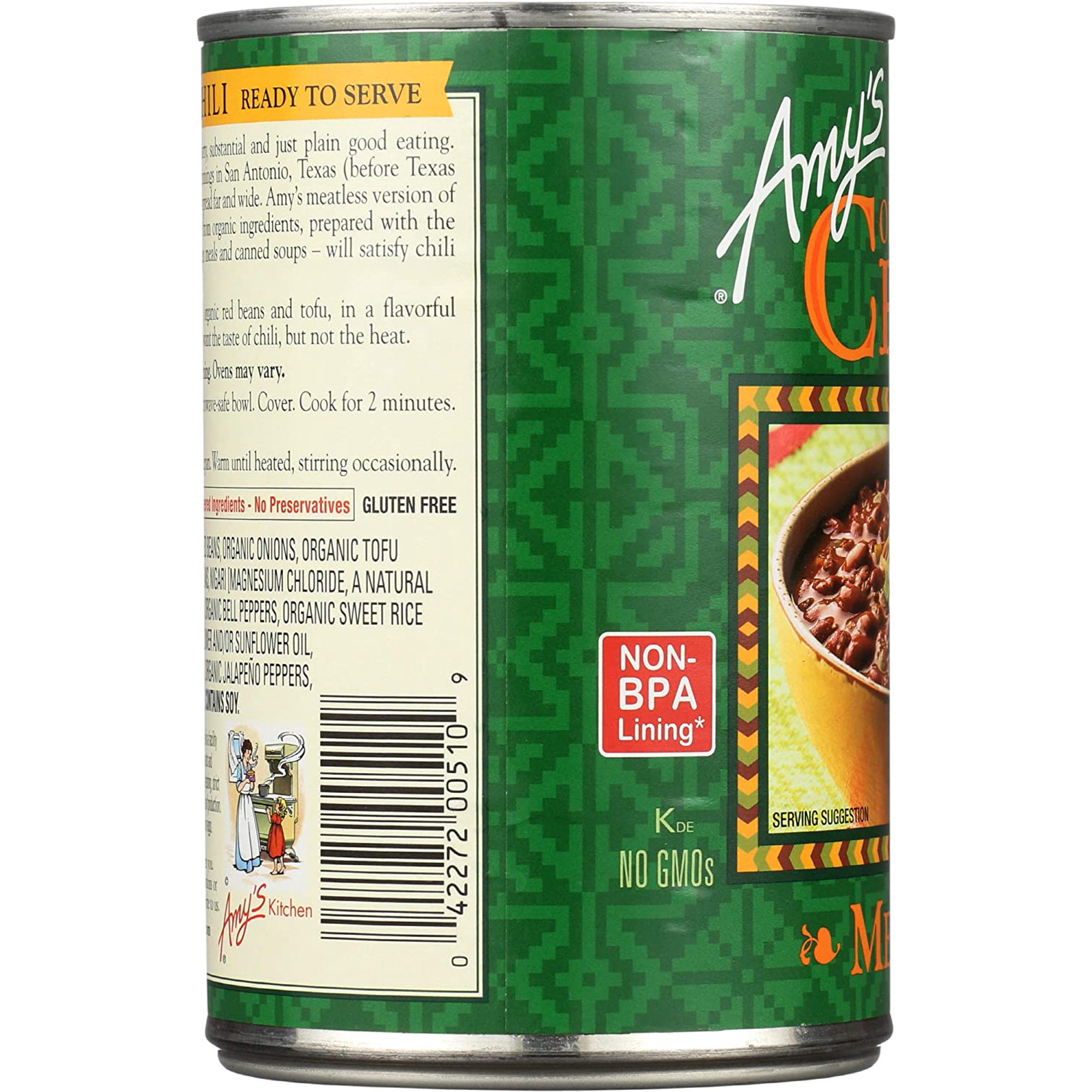 Amy's Organic Chili Medium 14.7 oz - Image 3