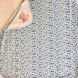 Best online shopping sites in usa - Pekks Hooded Baby Cotton Towel for Newborns Infants & Toddlers - Blue Printed_2