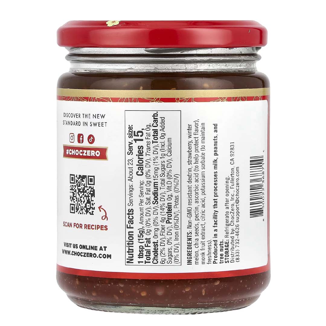 Best online shopping sites in usa - ChocZero, Strawberry Fruit Spread , 12 oz (340 g) - Image 3