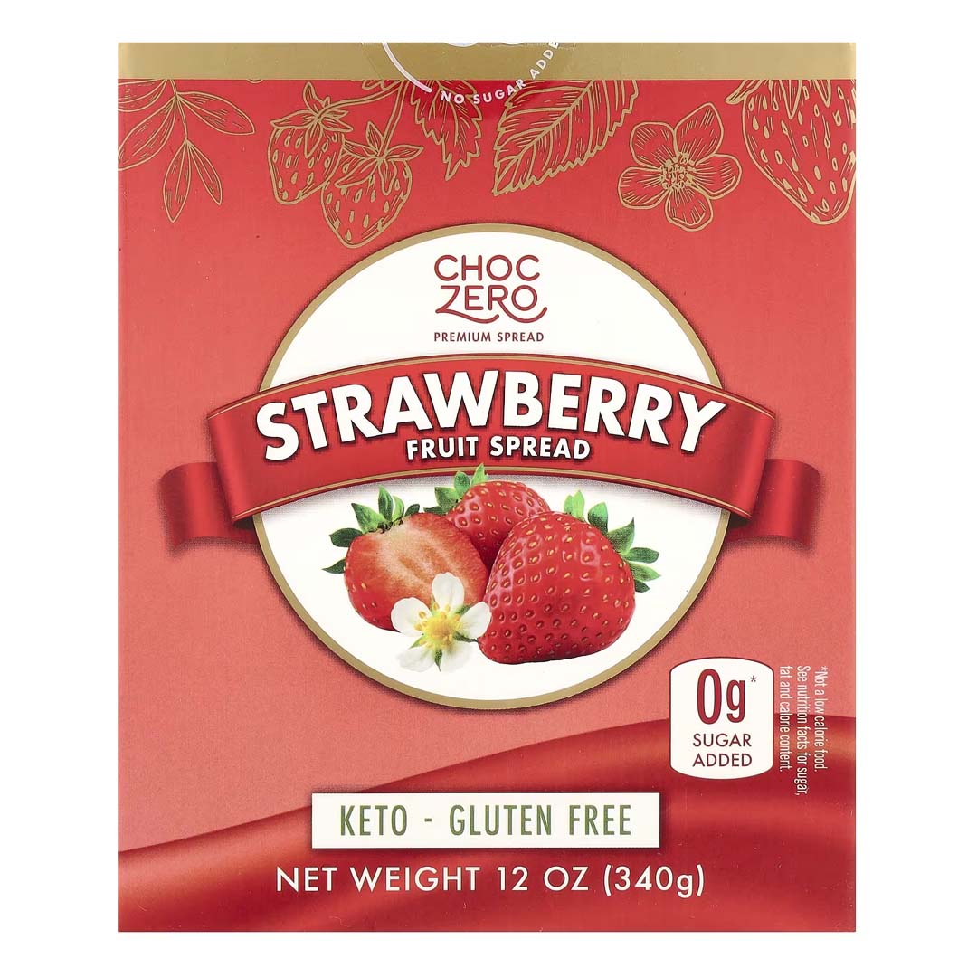 Best online shopping sites in usa - ChocZero, Strawberry Fruit Spread , 12 oz (340 g) - Image 2