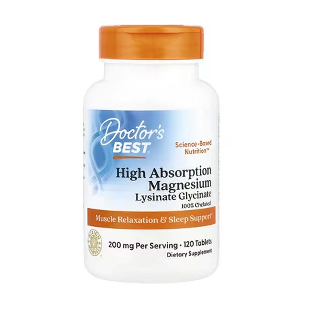 Doctor's Best, High Absorption Magnesium, 120 Tablets, (100 mg per Tablet)