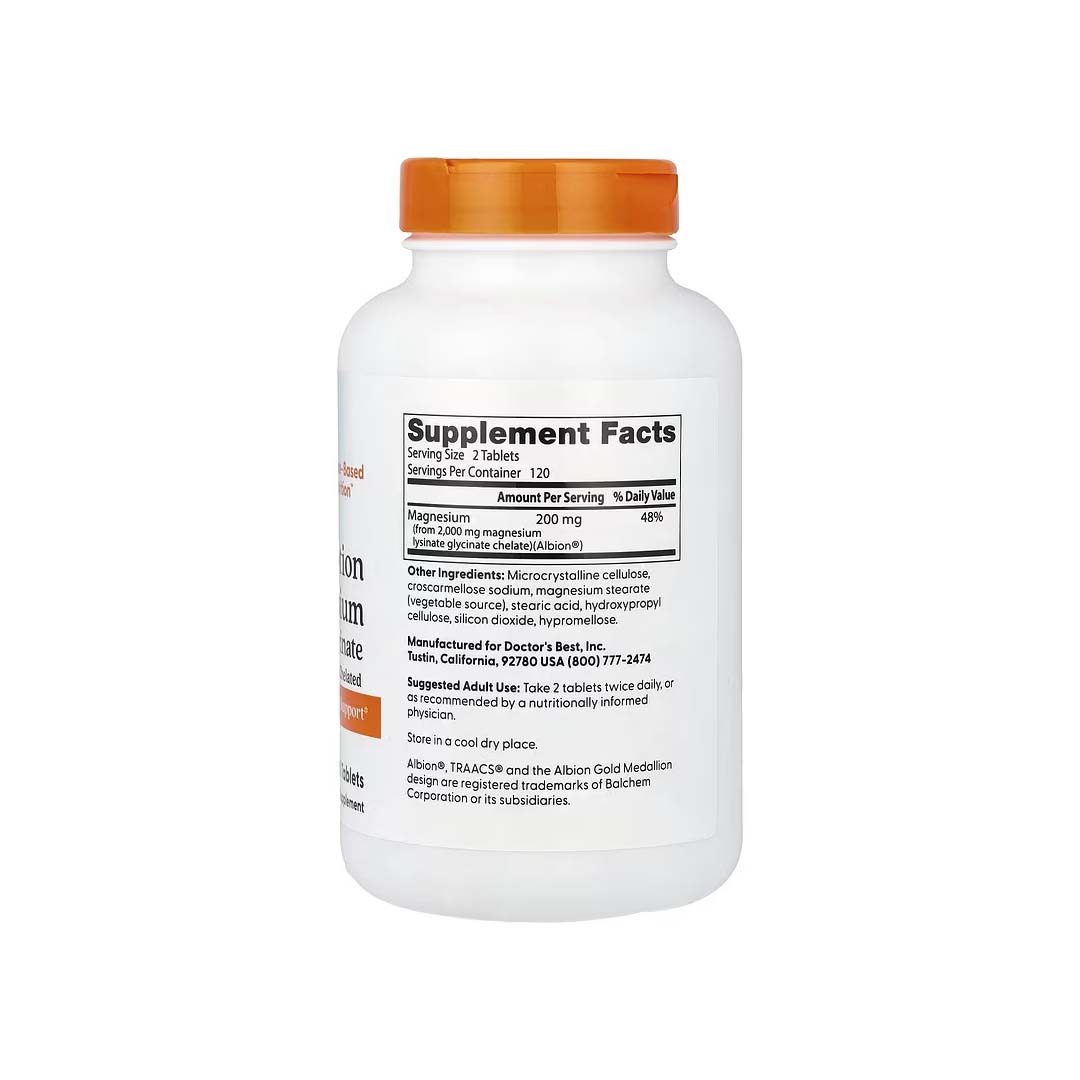 Doctor's Best, High Absorption Magnesium, 240 Tablets (100 mg Per tablet) - Image 2