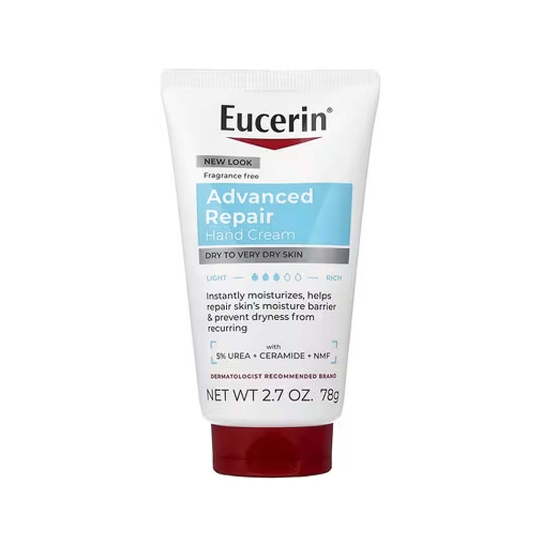 Eucerin, Advanced Repair Hand Cream, Dry to Very Dry Skin, Fragrance Free, 2.7 oz (78 g)