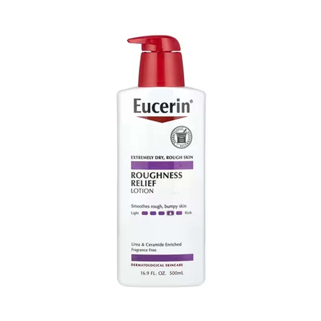 Eucerin, Roughness Relief Lotion, Fragrance Free, 16.9 fl oz (500 ml)