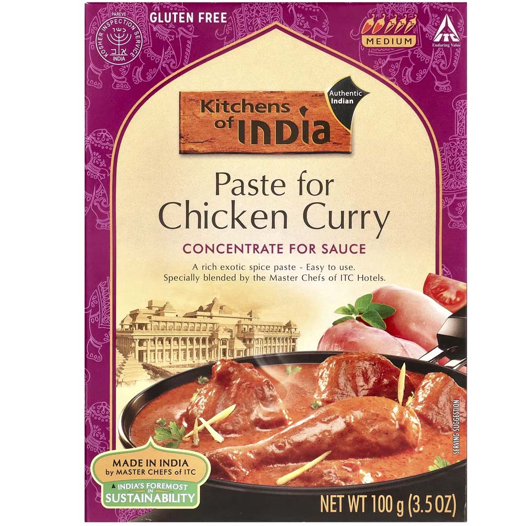 Best online shopping sites in usa - Kitchens of India, Paste For Chicken Curry, Concentrate For Sauce, Medium, 3.5 oz (100 g)