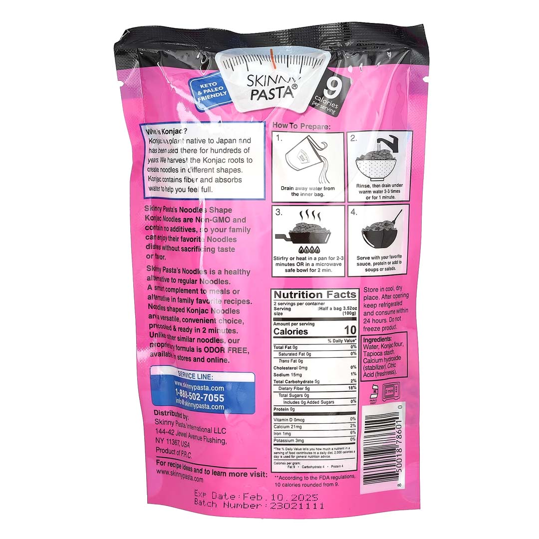 Best online shopping sites in usa - Skinny Pasta, Noodles Shape, Konjac, 9.52 oz (270 g) - Image 2