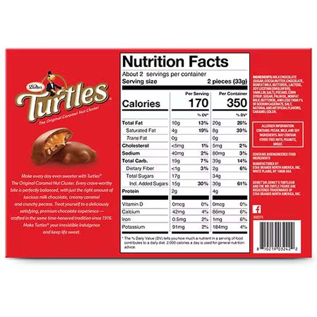 Best online shopping sites in usa - Turtles Pecans Covered in Caramel and Milk Chocolate