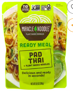 Best online shopping sites in usa - Miracle Noodle, Ready Meal, Pad Thai + Plant Based Noodles, 9.9 oz (280 g)