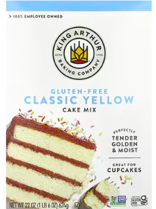 King Arthur Baking Company, Gluten Free Classic Yellow Cake Mix, 22 oz (624 g)