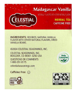 Best online shopping sites in usa - Celestial Seasonings, Herbal Tea, Madagascar Vanilla, Caffeine Free, 20 Tea Bags, 1.5 oz (43 g) - Image 2