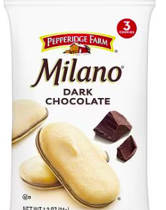 Milano Dark Chocolate Cookies Dark Chocolate (Actual Item May Vary), 0.4 oz, 3 pack