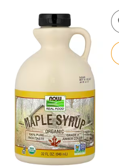 Best online shopping sites in usa - NOW Foods, Real Food, Organic Maple Syrup, Grade A, Amber Color, 32 fl oz (946 ml)