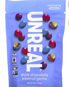 Unreal, Dark Chocolate Peanut Gems, 5 oz (142 g)