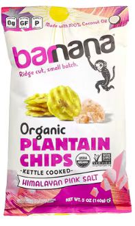 Best online shopping sites in usa - Barnana, Organic Plantain Chips, Himalayan Pink Salt, 5 oz (140 g)