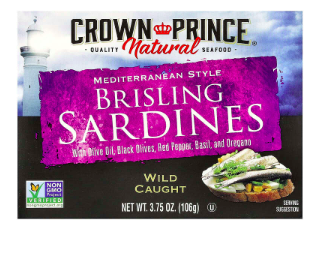 Best online shopping sites in usa - Crown Prince Natural, Brisling Sardines, Mediterranean Style, 3.75 oz (106 g)