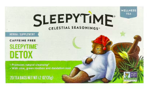 Best online shopping sites in usa - Celestial Seasonings, Wellness Tea, Sleepytime® Detox, Caffeine Free, 20 Tea Bags, 1.2 oz (35 g)
