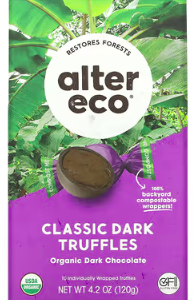 Alter Eco, Organic Classic Dark Truffles, Dark Chocolate, 4.2 oz (120 g)