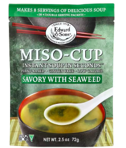 Best online shopping sites in usa - Edward & Sons, Instant Miso-Cup®, Savory with Seaweed, 4 Envelops, 2.5 oz (72 g)