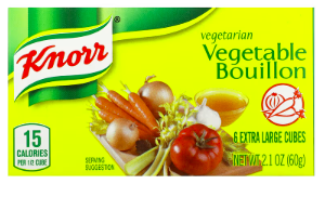 Knorr, Vegetarian Vegetable Bouillon, 6 Extra Large Cubes, 2.1 oz (60 g)