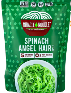 Miracle Noodle, Spinach Angel Hair Style, 7 oz (200 g)