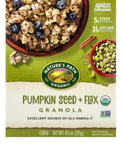 Nature's Path, Organic Pumpkin Seed + Flax Granola Cereal, 11.5 oz (325 g)