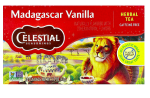 Celestial Seasonings, Herbal Tea, Madagascar Vanilla, Caffeine Free, 20 Tea Bags, 1.5 oz (43 g)