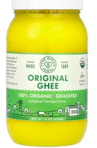 Pure Indian Foods, Organic Artisanal Clarified Butter, Original Ghee, 15 oz (425 g)
