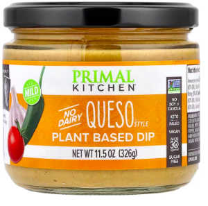Primal Kitchen, Plant Based Dip, Mild, Queso Style, 11.5 oz (326 g)