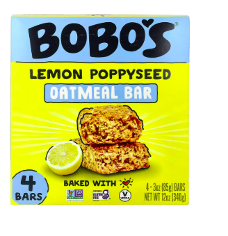 Best online shopping sites in usa - Bobo's Oat Bars, Oatmeal Bar, Lemon Poppyseed, 4 Bars, 3 oz (85 g) Each