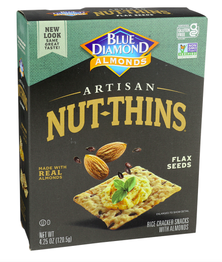 Best online shopping sites in usa - Blue Diamond Nut Thins Artisan Flax Seed Box-4.25 Oz