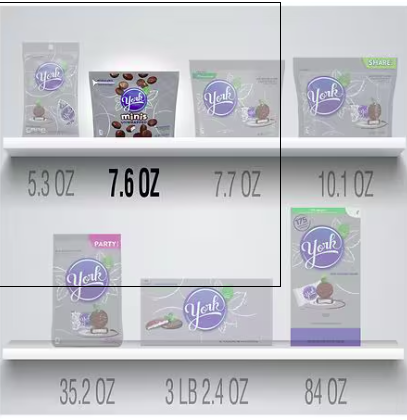 Best online shopping sites in usa - YORK Unwrapped Dark Chocolate Peppermint Patties, Candy Bag, 7.6 oz - Image 3