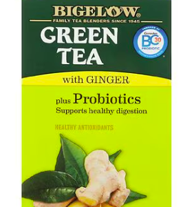 Bigelow Green Tea with Ginger Plus Probiotics, 18.0 ea