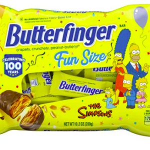 Butterfinger & Co. Chocolatey, Peanut-Buttery, Fun Size Candy Bars, Simpsons Bag, 10.2 oz