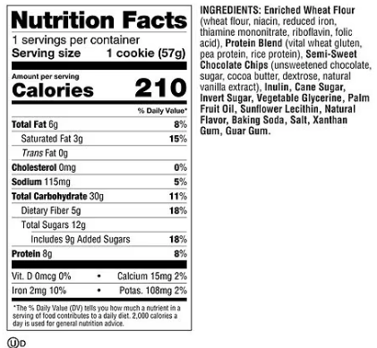Best online shopping sites in usa - Lenny & Larry's The Complete Cookie Chocolate Chip, 2.0 oz(PACK2) - Image 2