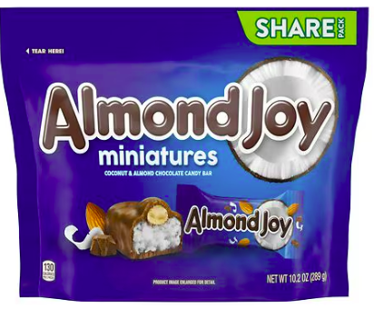 Best online shopping sites in usa - ALMOND JOY Miniatures, Coconut & Almond Chocolate Candy, Share Pack Coconut and Almond Chocolate, 10.2 oz