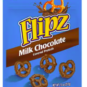 Flipz Milk Chocolate Covered Pretzels Milk Chocolate, 7.5 oz(PACK2)