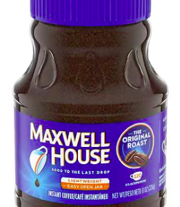 Maxwell House Original Roast Ground Instant Coffee, Caffeinated Regular, 8.0 oz