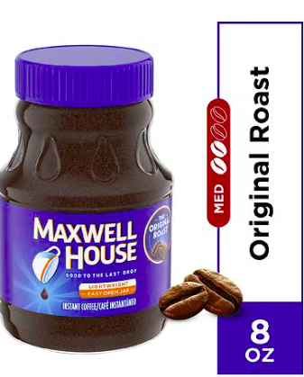 Best online shopping sites in usa - Maxwell House Original Roast Ground Instant Coffee, Caffeinated Regular, 8.0 oz - Image 2